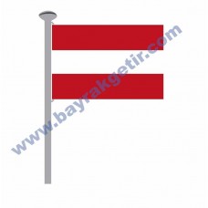 AVUSTURYA GÖNDER BAYRAK 50x75 ( EBAT SEÇİNİZ )